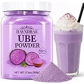 17.6oz Ube Powder, Purple Yam Powder for Baking and Desserts | Vibrant Purple Color and Ube Flavor Powder to Smoothies, Drink