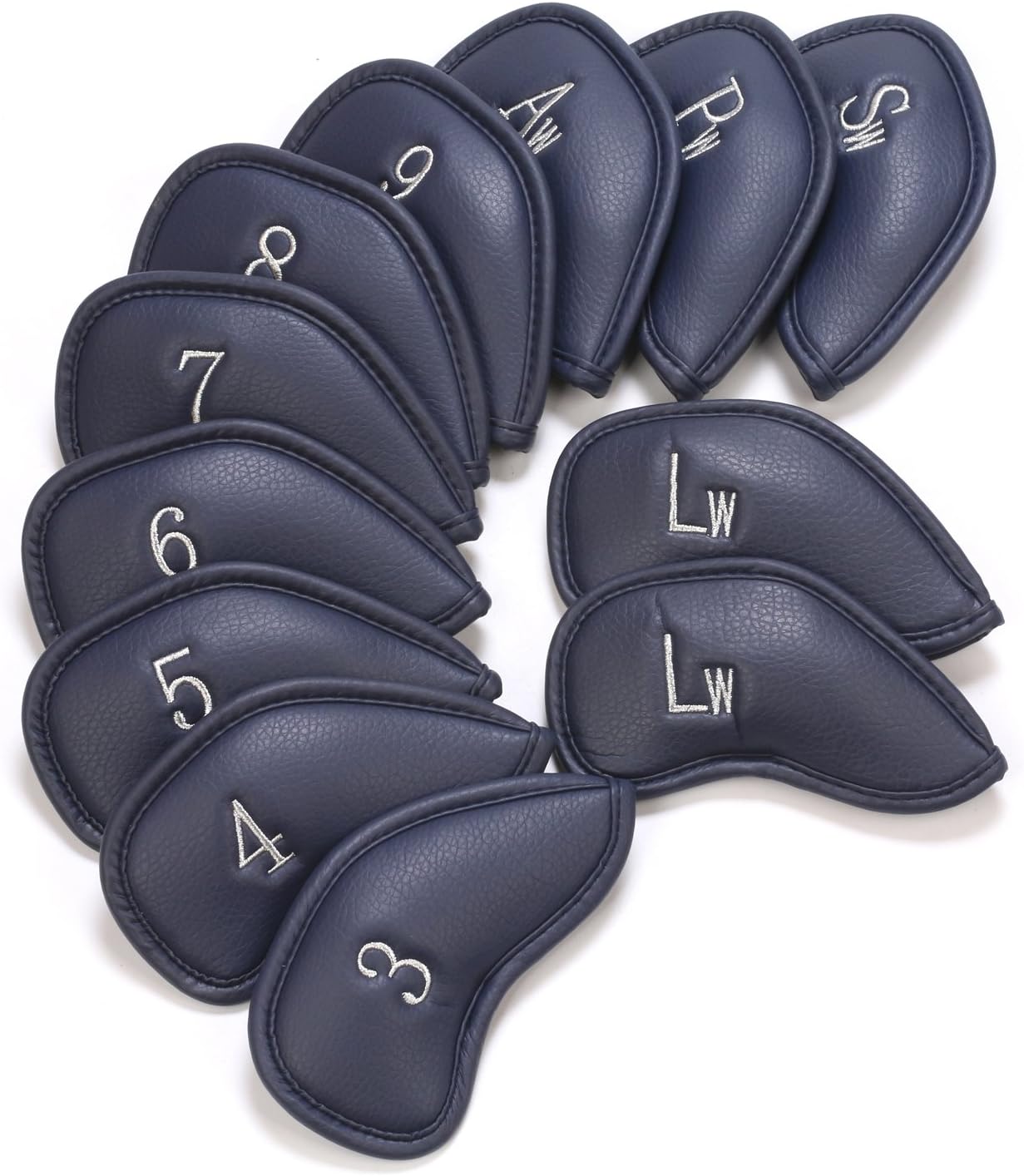 SummerHouse 12Pcs Golf Iron Head Covers Oversize Waterproof Headcover for