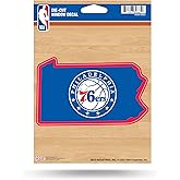 Philadelphia 76ers Decal - 5" x 6" Decal - State Shaped Decal