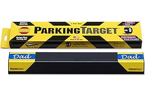 ParkingTarget 16” 1 pcs U.S.A. Garage Heavy Duty Parking Aid Car Stop Indicator Protects Car & Walls Stopper Easy Install Peel and Stick Gadget ipi-100 1 Pack, Part - 16"L x 1.25”H