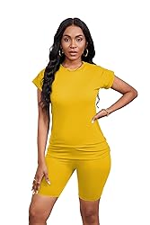 PINSV Women 2 Piece Outfits Summer Sweatsuits Track