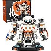 WULOBOOI Panda Mech Transforming Building Blocks Set for Adults, Robot Warrior Model Building Kits with Multiple Weapons, Hard Core Creative Action Mech Toys with Display Base, 1786 Pieces