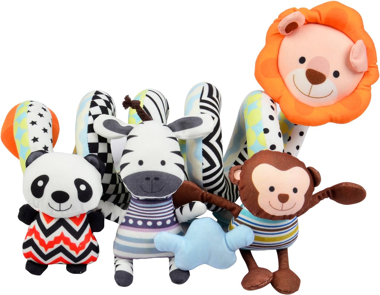MAMMA Kiddie Baby Activity Spiral Toy, Stroller Toy, Bed Hanging Toys, Car Seat Toy (Lion)