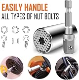 BIIB Universal Socket Wrench Set 1/4–3/4 in 7–19 mm Chrome Vanadium view 4