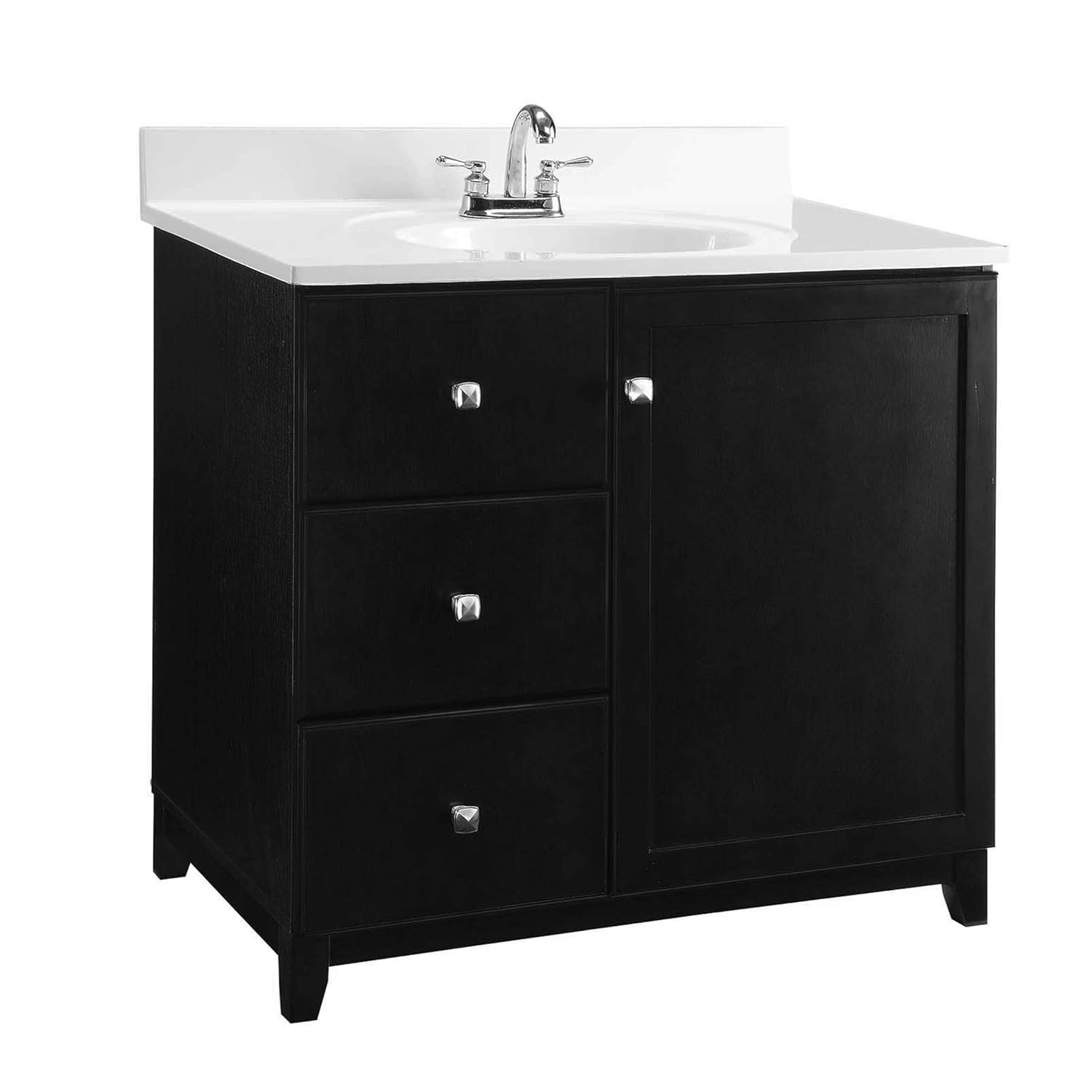 Design House 547018 Shorewood Furniture Style Vanity Cabinet With 1 Door And 2 Drawers 30 Inches By 21 Inches Espresso Dprd Tasikmalayakab Go Id