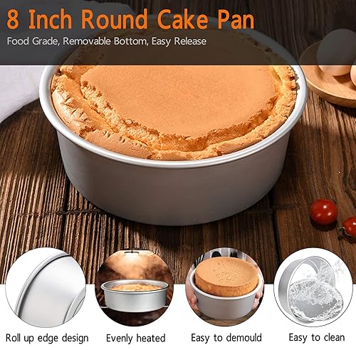 Bezall Inch Round Cake Pan, Non-Stick Cake Baking Pans with