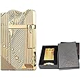 Sanji Lighters, Men's Cool Vintage Trench Copper Kerosene Lighter, Soft Flame Oil Lighter, (Fuel Not Included)