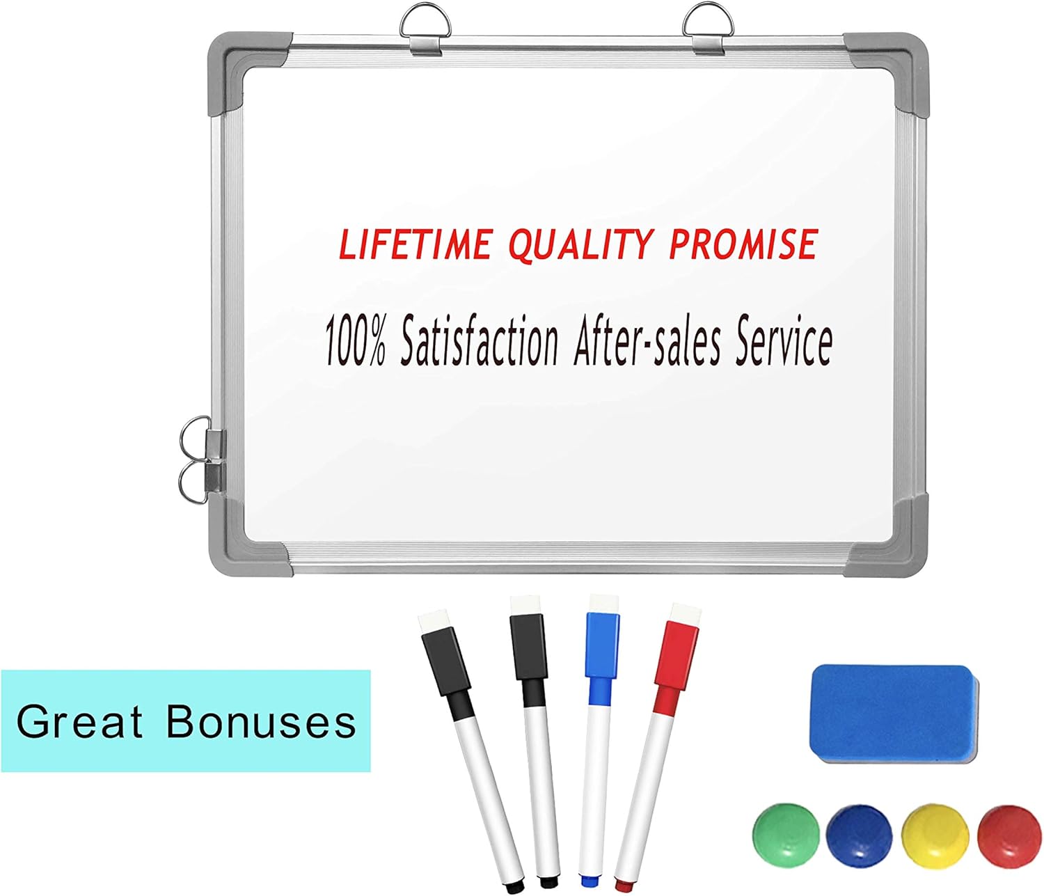 Small Dry Erase White Board, ARCOBIS 12" x 16" Magnetic Hanging Double-Sided Whiteboard for Wall, Portable Mini Easel Board for Kids Drawing, Kitchen Grocery List, Cubicle Planning Memo Board : Office Products