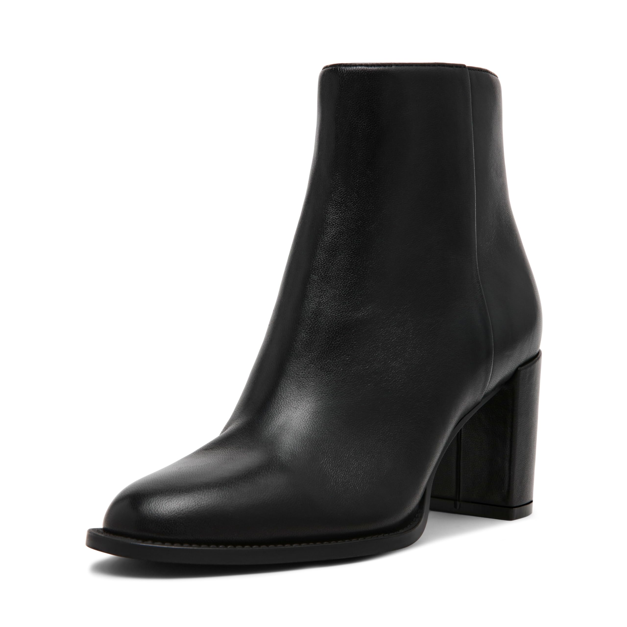 Photo 1 of Steve Madden Women's Jozie Ankle Boot, Black Leather, 8.5