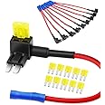 Nilight 10 Pack Micro 2 Fuse TAP 12V Car Add a Circuit ATR Blade Fuse Adapter with 20A Fuse Micro II Fuse Holder Add On Dual 