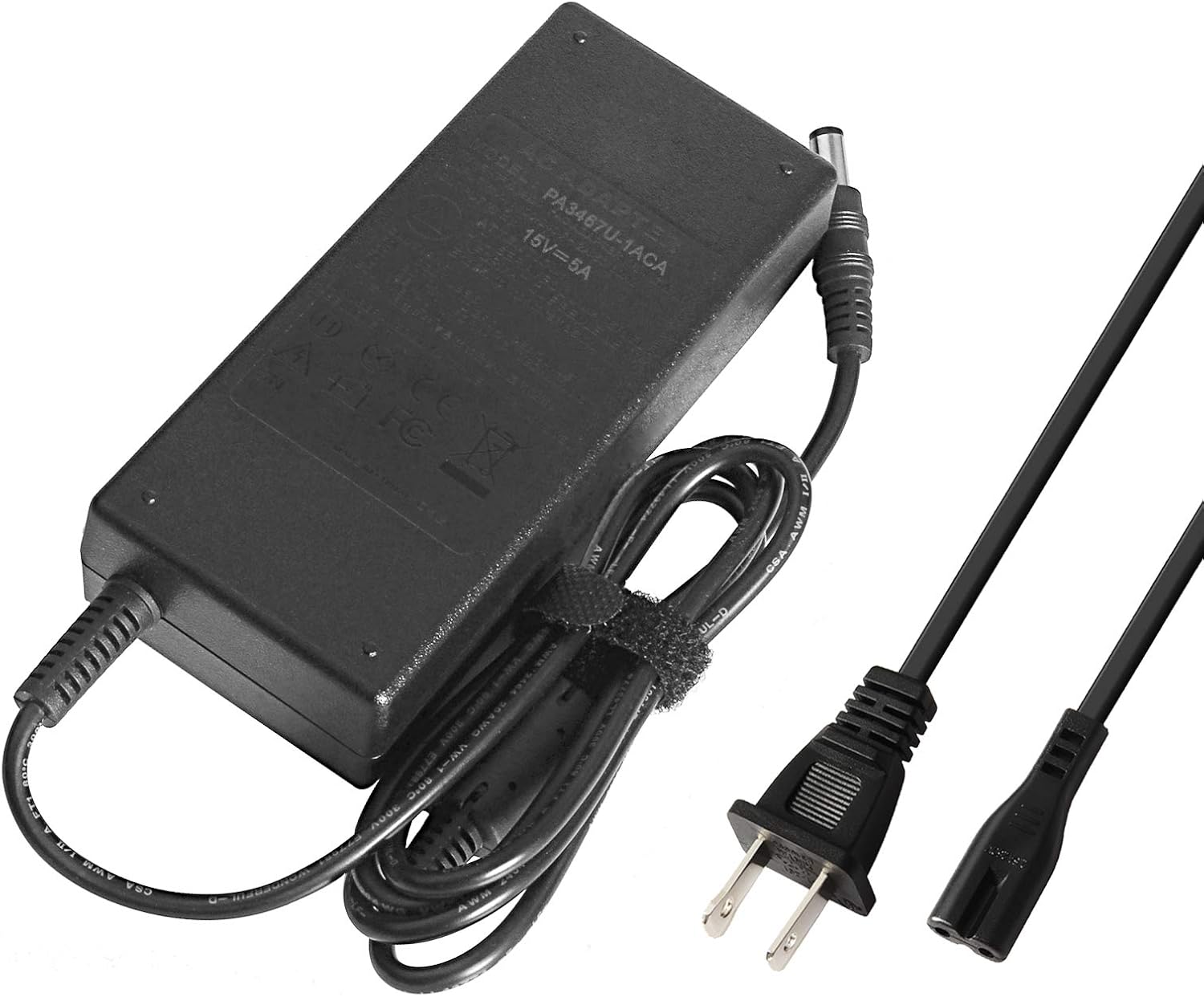 ARyee 15V 5A 6.3 X 3.0mm AC Adapter Laptop Charger Power Supply for Toshiba Portege M300 M300-100 M300-101 M300-102 M300-104 M300-105 M40 M400 M405 M500 M700