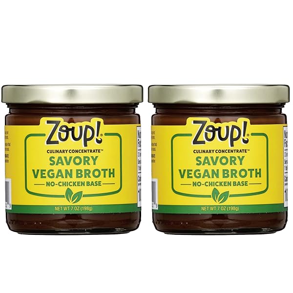 ZOUP! SAVORY NO-CHICKEN VEGAN BROTH CULINARY CONCENTRATE, 2...
