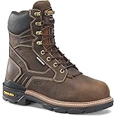 Carolina Cardinal 8" 600G Insulated Waterproof Composite Toe Work Boot for Men - Dark Coffee Leather, Slip Resistant