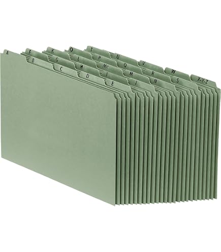 Oxford Index Card Guides, A-Z Alphabetical, 5