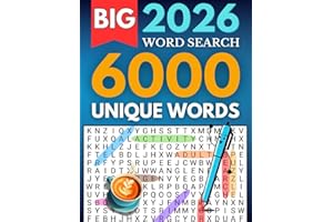 Big Word Search Book - 6000 Words: 100 Large Print Puzzles for Adults, Seniors & Teens - Giant Word Find Puzzle Book to Have 