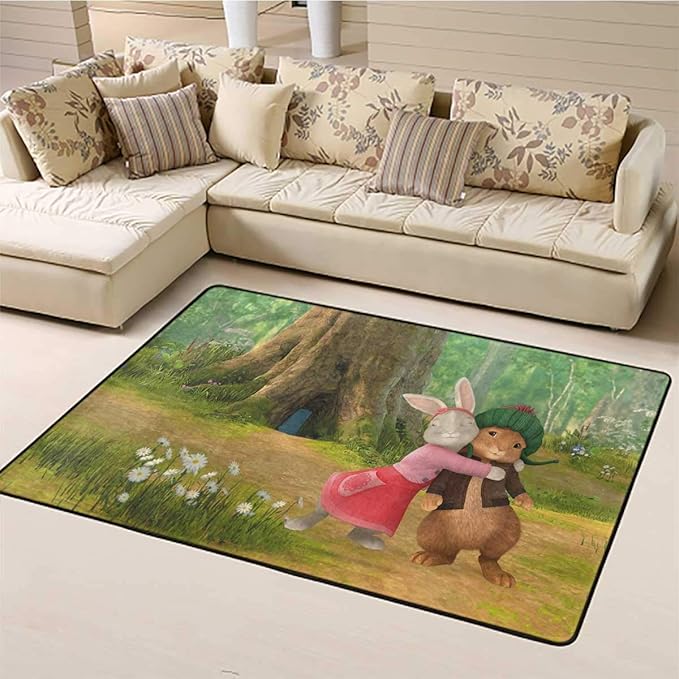 Indoor or Outdoor Rugs, Peter Rabbit, for Bedroom, W71xL82