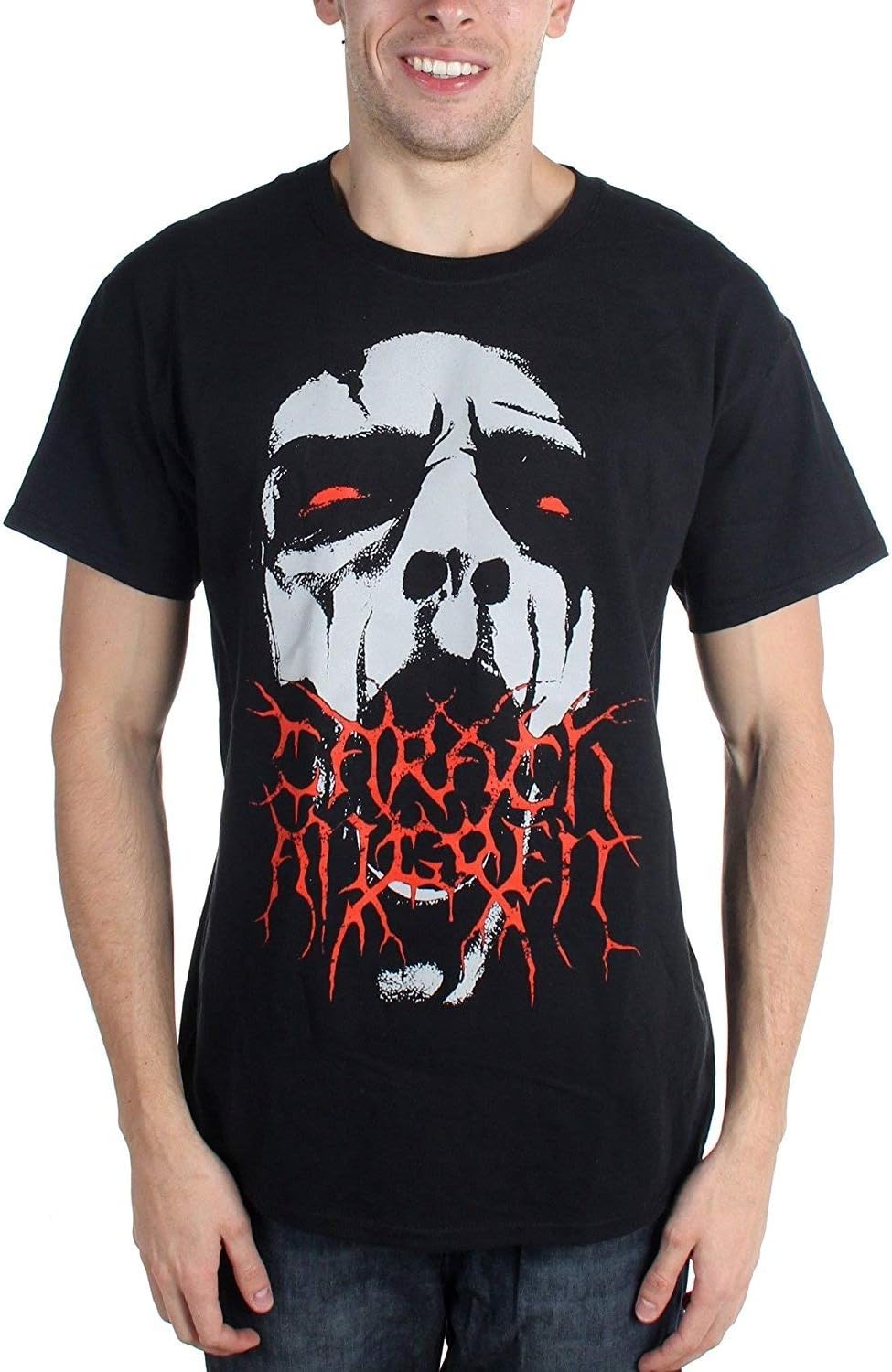 Lo166Ve Carach Angren Men's Face T-Shirt Black