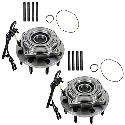 TRQ 2 Piece Front Wheel Bearing & Hub Assembly Set