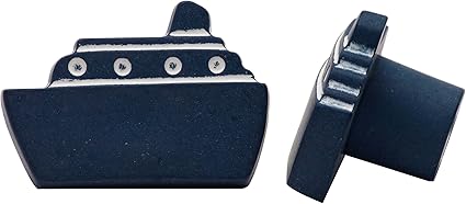 Möbelknopf Schrankknopf fürs Kinderzimmer Modell Blaues Schiff Breite