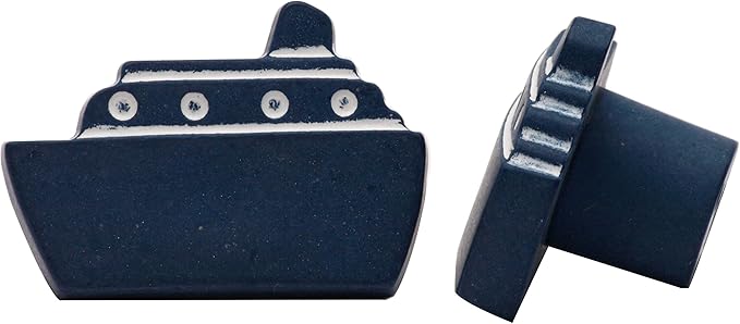 Möbelknopf Schrankknopf fürs Kinderzimmer Modell Blaues Schiff Breite