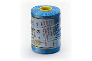 LA ESPIGA Espiga No. 9-100% Nylon Omega String Cord for Knitting and Crochet - 29 Azure Blue