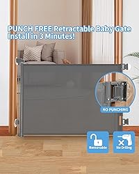 Veraste Punch-Free Install Retractable Baby