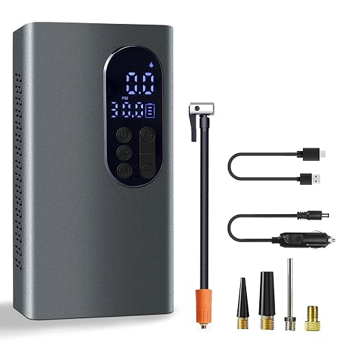 thumbnail image 2 of Rechargeable Cordless Car Tire Inflator Air Pump - Portable Digital Compressor 2 of 3