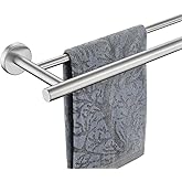 JQK Double Bath Towel Bar, 33 Inch 304 Stainless Steel Thicken 0.8mm Towel Rack for Bathroom, Towel Holder Brushed Finished Wall Mount, Useable Length 30 Inch, TB100L30-BN
