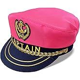 Captain Yacht Hat Nautical Hat Adjustable Anchor Skippers Cap Navy Marine Admiral Hats for Men and Women