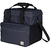 Carhartt Thick Foam Fully Insulated Cold Front Coolers, Premium Ice Retention, Durable Water Resistant Material W/Front Zippered Pocket