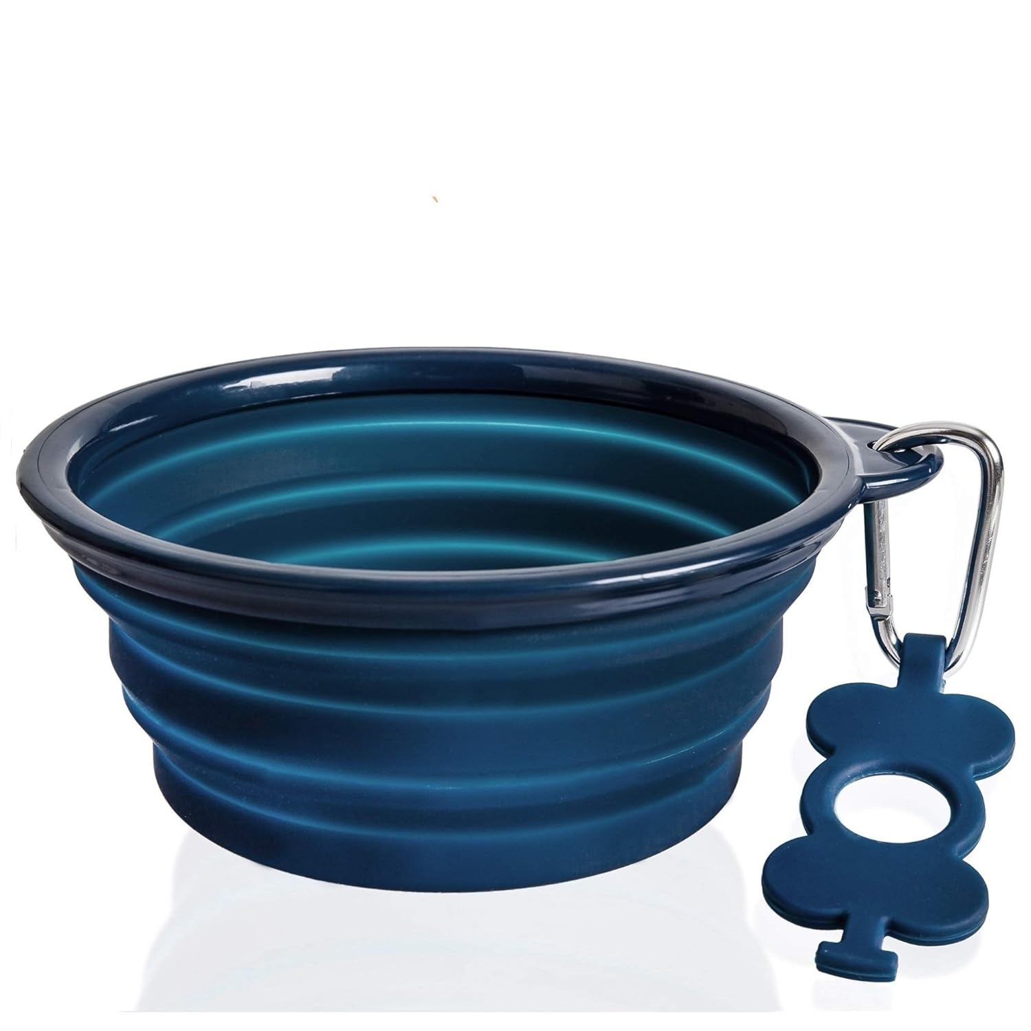 Bonza Large Collapsible Dog Bowl, Hiking Bowl for Large, Navy Blue eBay