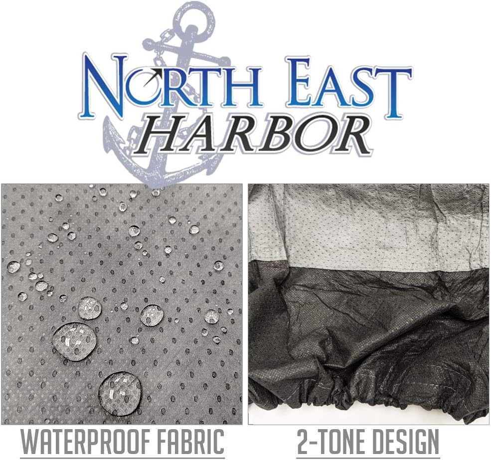 North East Harbor Outdoor Patio Chaise Lounge Chair Furniture Cover - 86" L x 36" W x 32" H - Breathable Material, Sunray Protected, and Weather Resistant Storage Cover - Gray with Black Hem : Garden & Outdoor