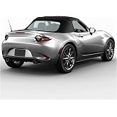 KUAFU Convertible Soft Top Compatible with 2006-2014 Mazda Miata MX-5 | Black Sailcloth Vinyl w/Heated Glass Window