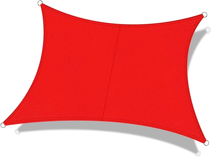 OKAWADACH Toldo Vela de Sombra Rectangular 2 x 3m, protección Rayos UV