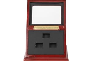 BUGUUYO Delicate Ring Box for Championship Rings with Lightweight Wood and Foam Storage Stylish Display