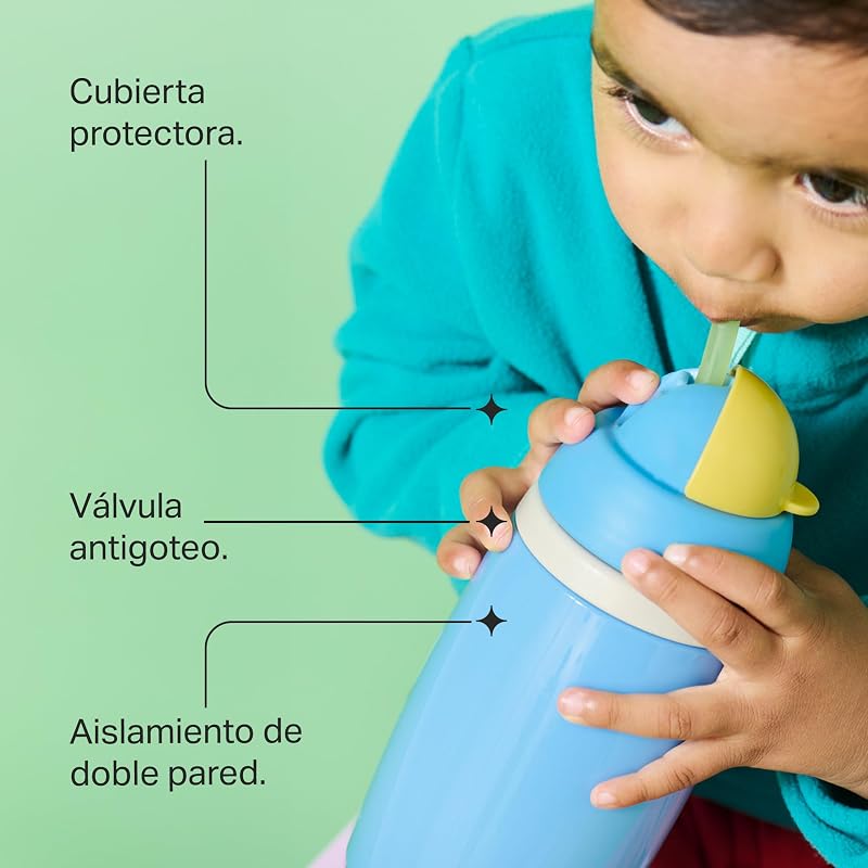 Frasco isolado com palhinha, 266 ml