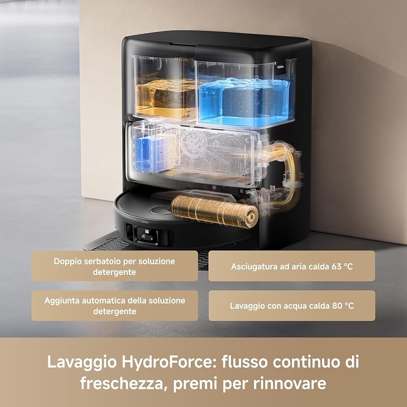 Z60 Ultra Roller Complete Robot Aspirapolvere, Nero