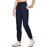 Willit Women Linen Pants Joggers Casual Lightweight Lounge Cotton Linen Travel Beach Summer Pants with Pockets 25.5"/28"