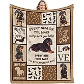 Caiibaoob Dachshund Blanket for Dog Lover,Dachshund Lovers Gifts Throw Blanket