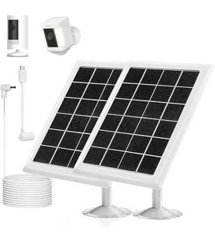Amazon.com : Ring Camera Solar Panel Charger, Compatible