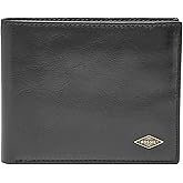Fossil Men's Hayes Leather Bifold Wallet with Flip ID Window