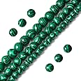 108pcs 6mm Malachite Beads Round Gemstone Beads Loose Beads for Jewelry Making
