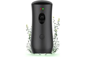 BINEDHEI Automatic Air Fragrance Dispenser Home Wall-mounted Aerosol Spray Air Freshener for Home Offices Schools Restaurants Hotels Commercial Place (Black)