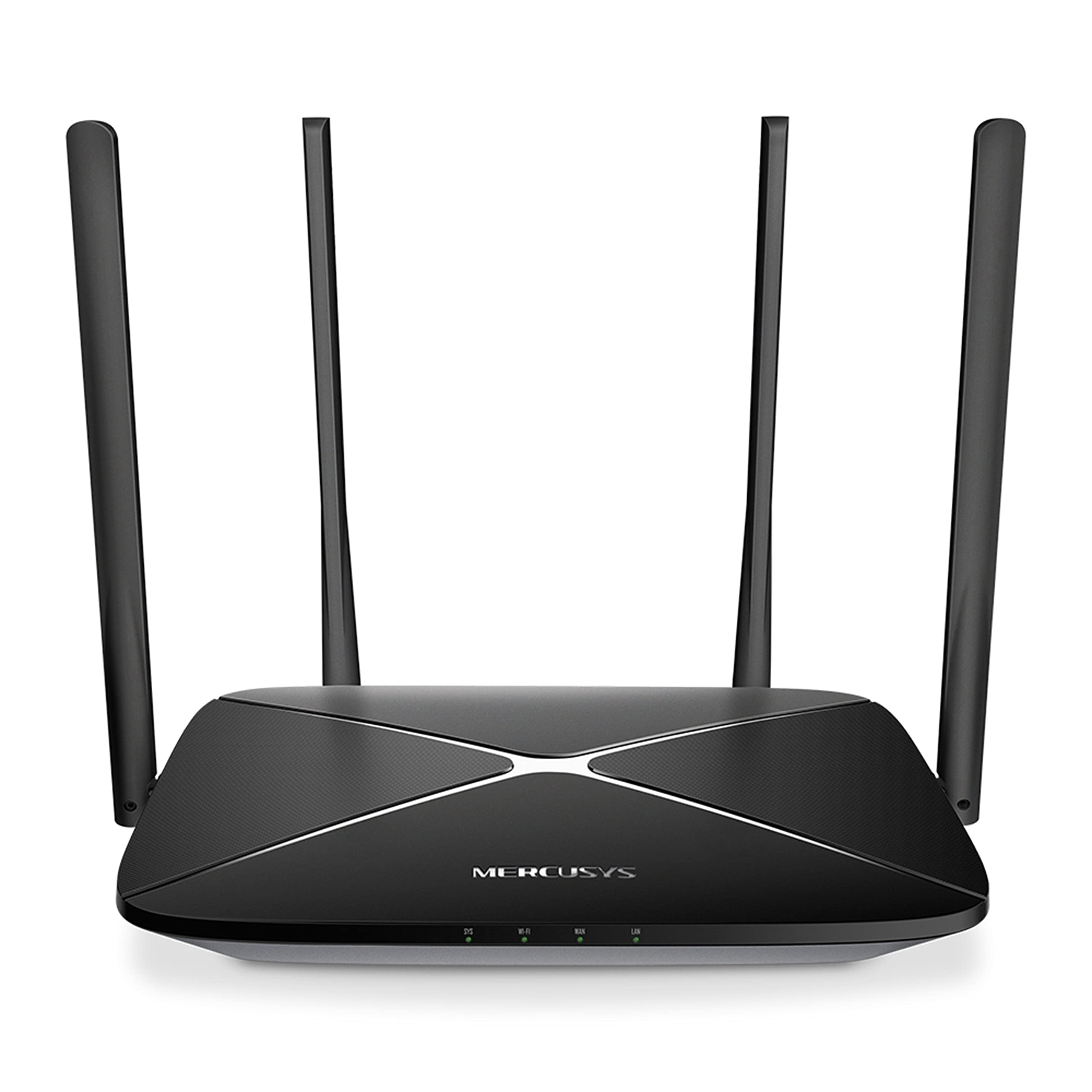 MERCUSYS AC12G Wifi Router, Dual Band 1200Mbps(300 Mbit/s 2,4GHz + 867Mbit/s 5GHz) Wireless Cable Router Easy Parental Controls ＆ Access Control 3 x 10/100/1000Mbit/s Gigabit LAN Ports, by TP-Link