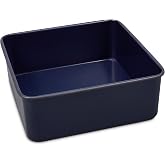 Zyliss E980201 Non-Stick Loose Base Square Cake Tin | 20cm/8in | Carbon Steel | Dark Blue | Baking Tin/Bakeware | Dishwasher Safe | 5 Year Guarantee