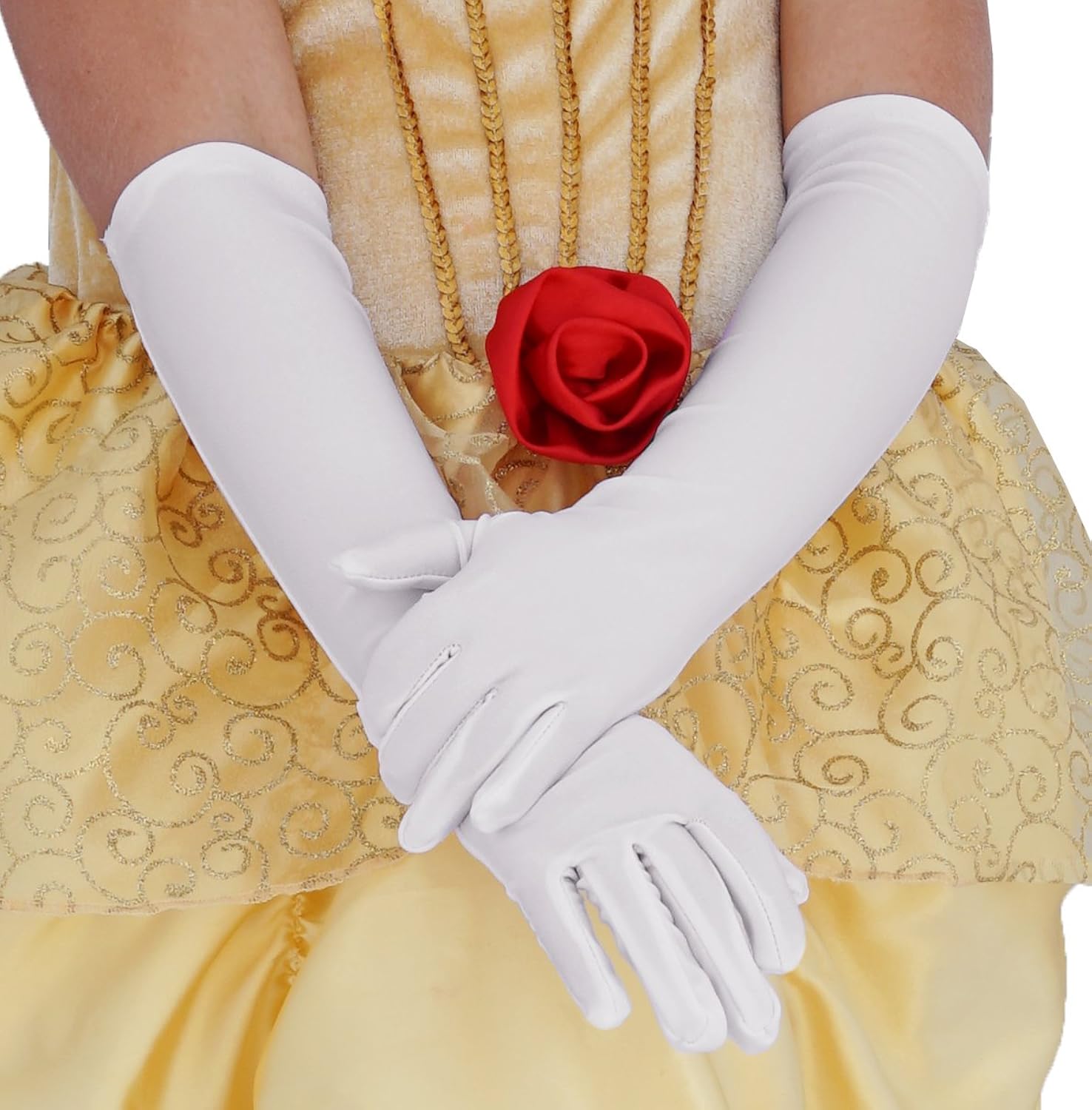 Dress Up Gloves For Little Girls White Princess Gloves FREE 2 DAY