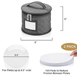 2 Pack 6" Small Plate Storage Case - China Storage