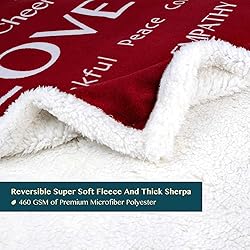 PAVILIA Healing Blanket Sherpa Fleece, Get Well