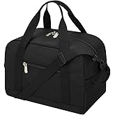 Apenze Small Gym Bag Carry On Bag - 12 in Mini Duffle Bag Lightweight for Overnight Travel（Black）