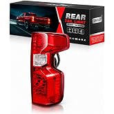 FOMIUZY Halogen Tail Lights Assembly Right Passenger Fit Chevy Silverado 1500 2019 2020 2021 2022 2023 2024 2025 Chevrolet 2500 3500 HD 2500HD 3500HD Rear Brake Back Up Lamp Taillight Lens GM2801308
